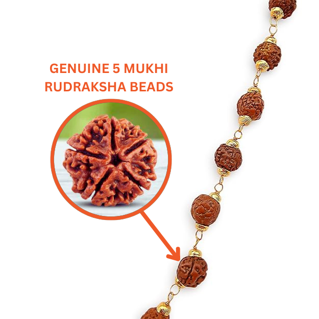 Om Shiva Trishul Rudraksha Necklace