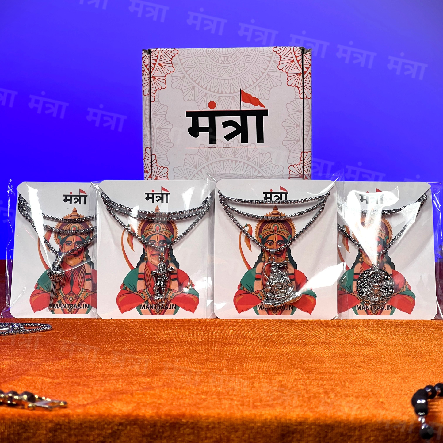 Lord HanumanJi Necklace - Combo - BUY 1 GET 3 FREE