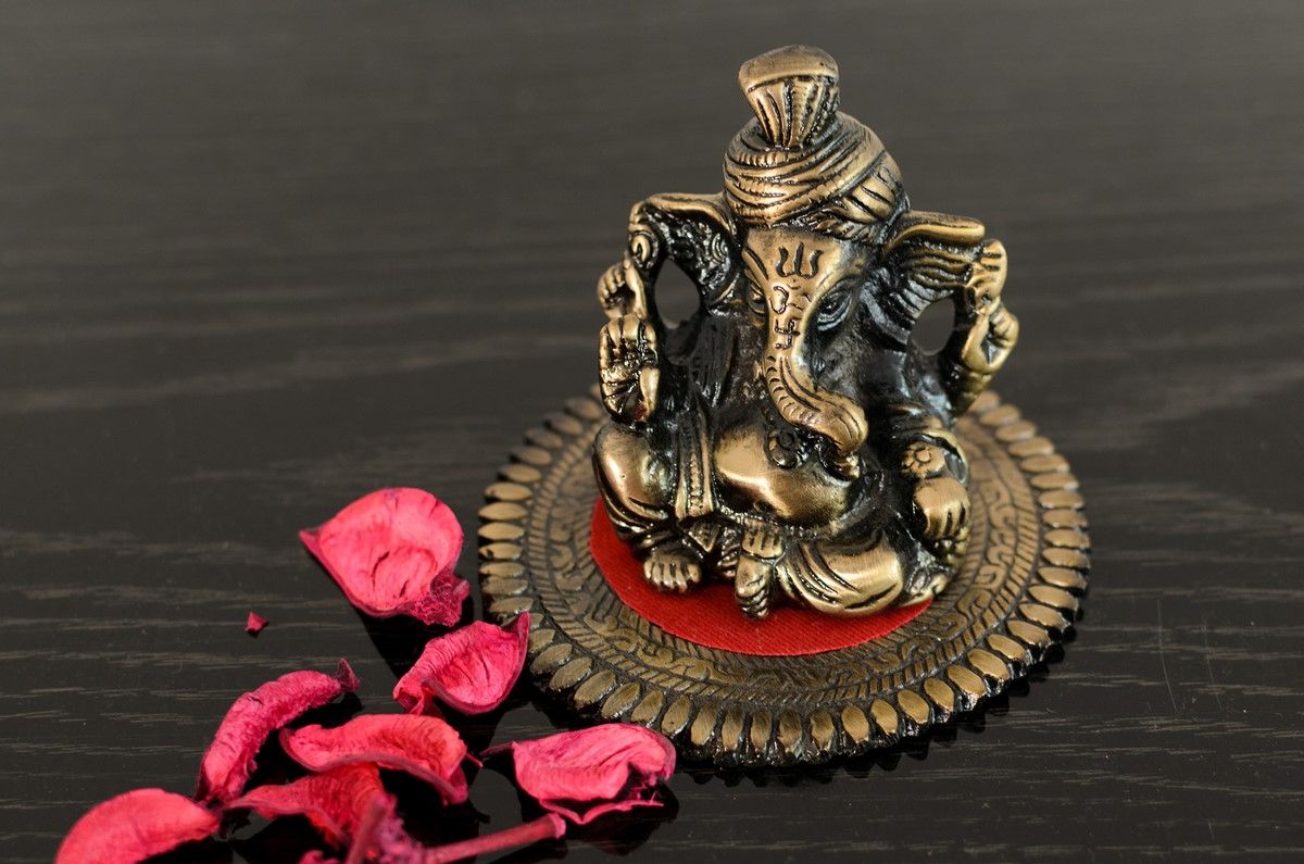 Metal Phagdi Lord Ganesha