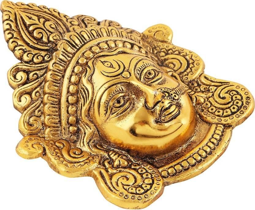 Ambika Durga Face Wall Hanging Gold Plated