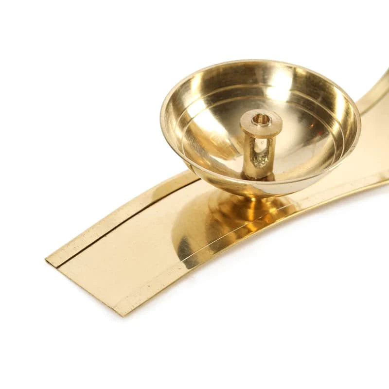 Brass Diya OM Oil Lamp for Puja - Buy 1 Get 1 Free