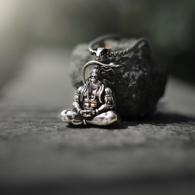 Hanuman Meditation Pendant Chain