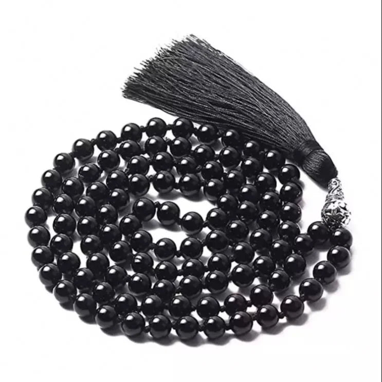 Wood Black Chirmi Seeds Mala - Original Black Gunja