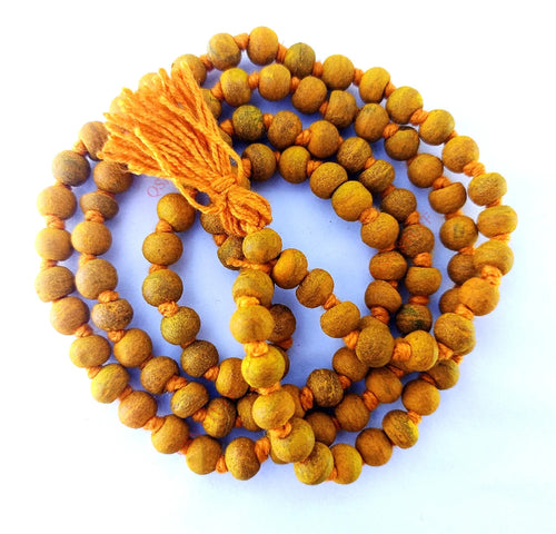 Yellow Pure Haldi Mala, Round