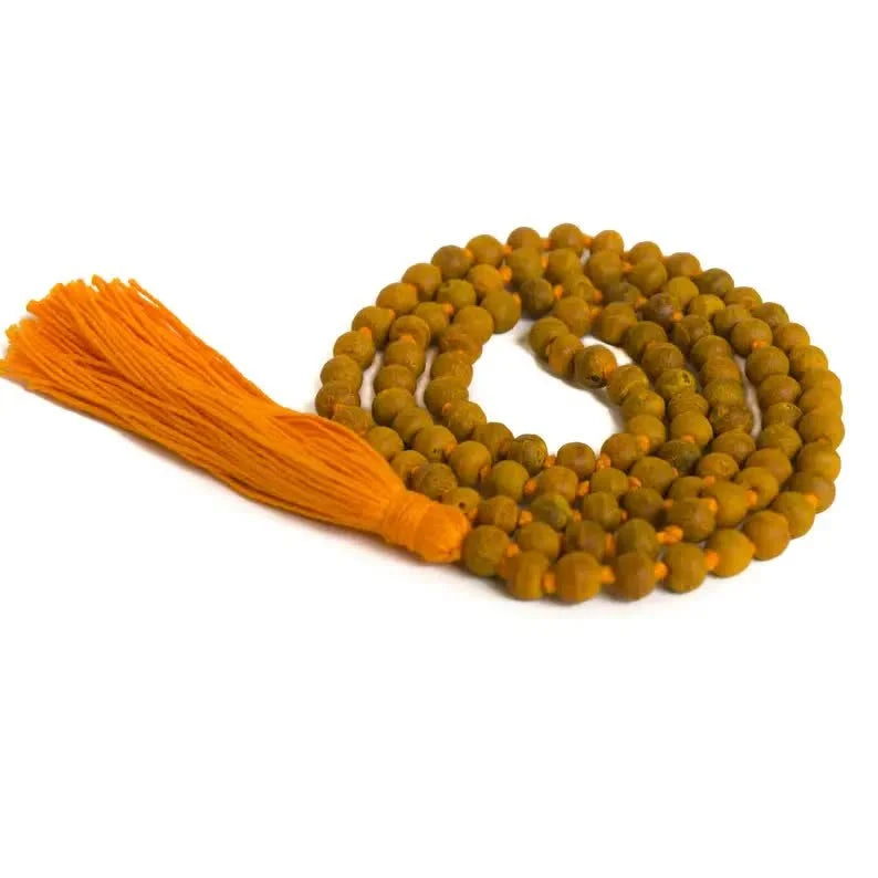 Yellow Pure Haldi Mala, Round