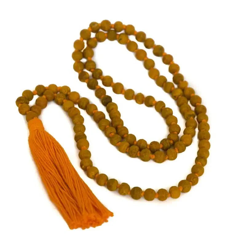 Yellow Pure Haldi Mala, Round